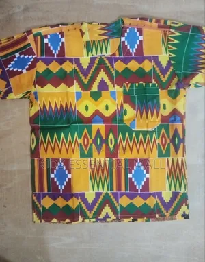 Short Sleeve African Shirt For Ages7 To 10 Years
