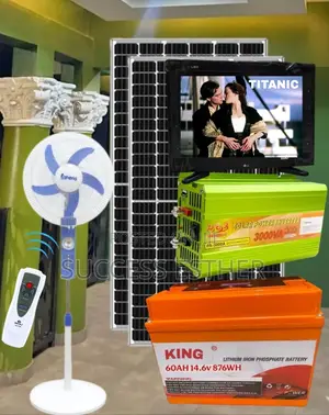 Lg Tv + Fan + Complete Solar Lithium Solar Generator Promo!