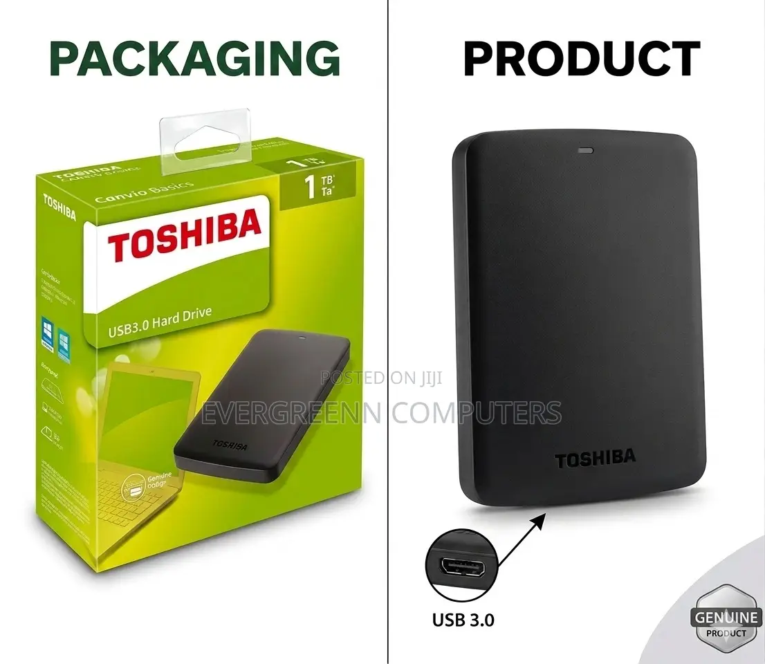 1tb Toshiba External Hard Drive