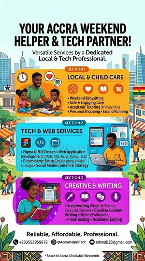 Professional Weekend Services – Tech, Child Care Writing
