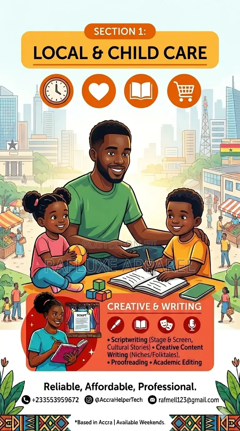Professional Weekend Services – Tech, Child Care Writing