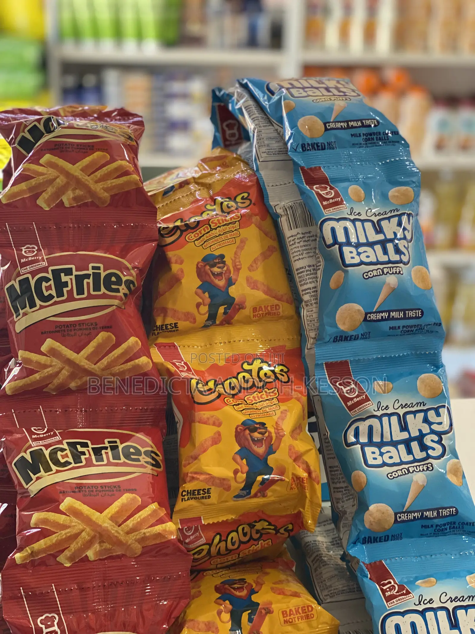 Chootos, Milky Ball and McFries Available