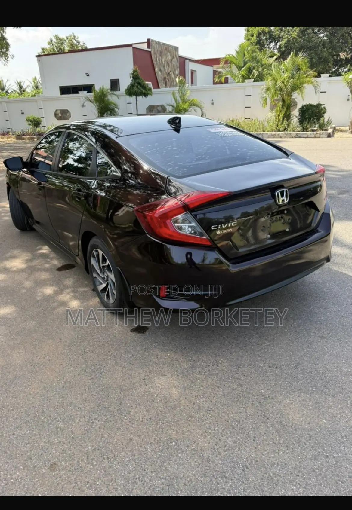 Honda Civic EX 4dr Sedan (2.0L 4cyl) 2017 Burgundy