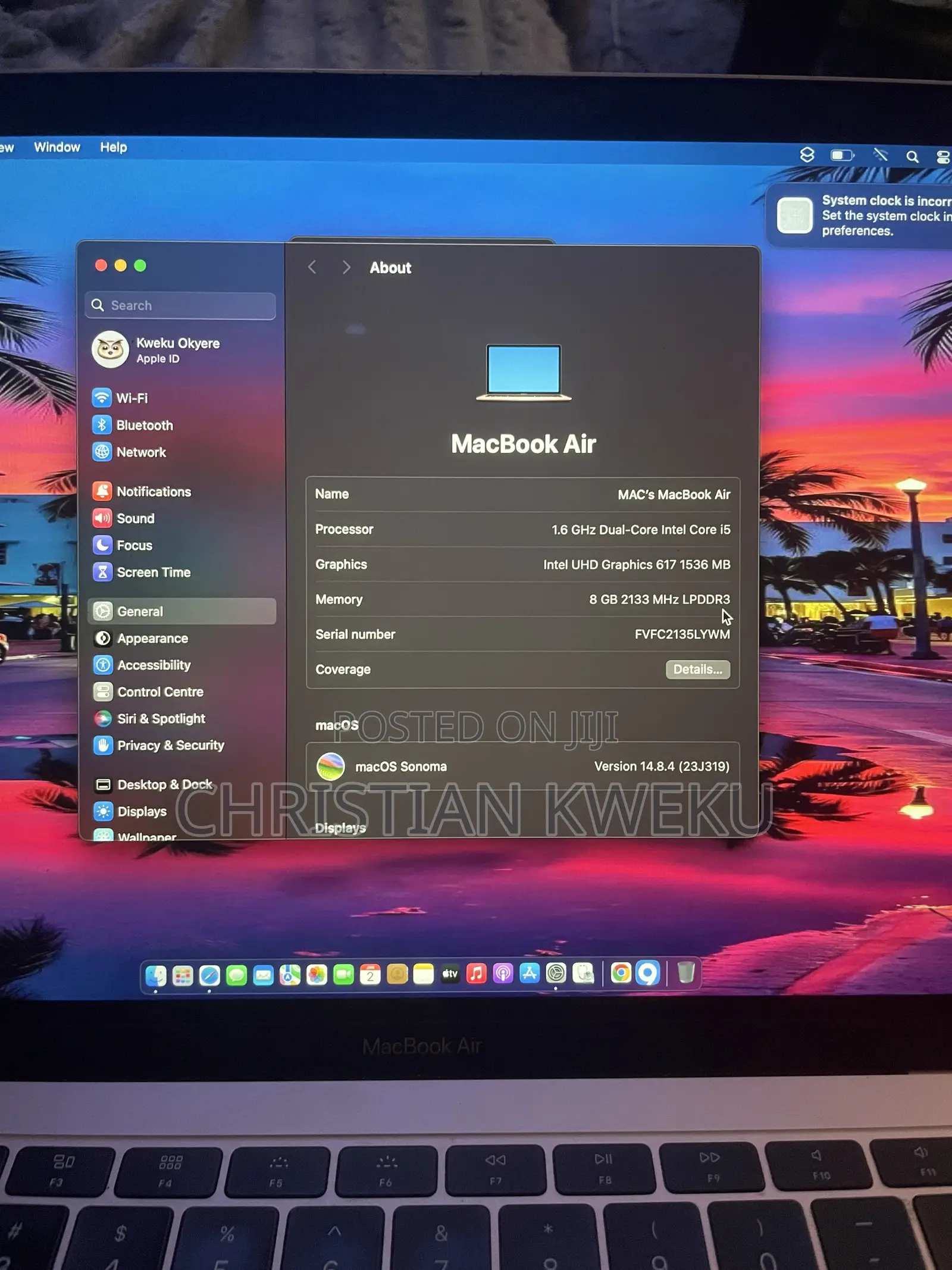 Laptop Apple MacBook Air 8GB Intel Core i5 SSD 128GB