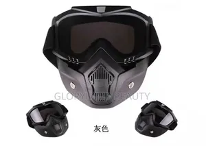 Detachable Motor Goggles Mask – Full Face Shield With Anti-Fog Glasses