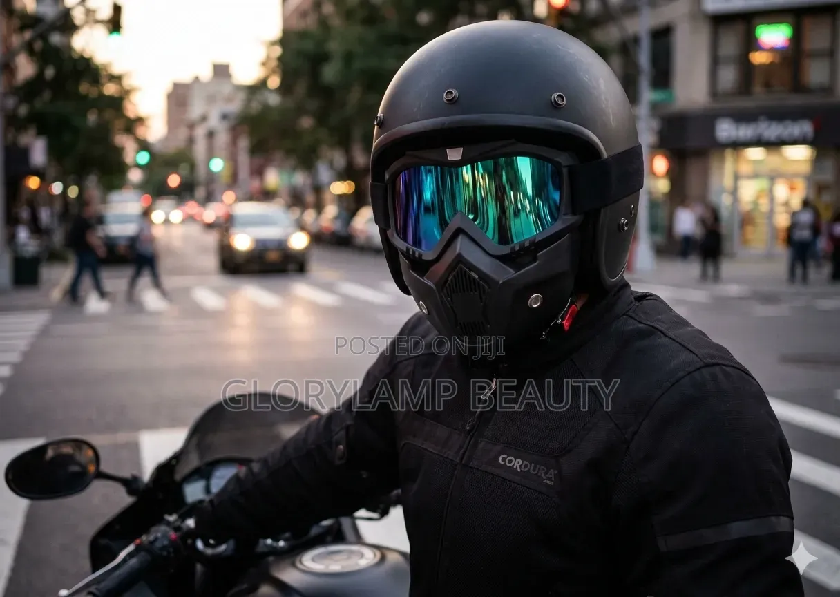 Detachable Motor Goggles Mask – Full Face Shield With Anti-Fog Glasses