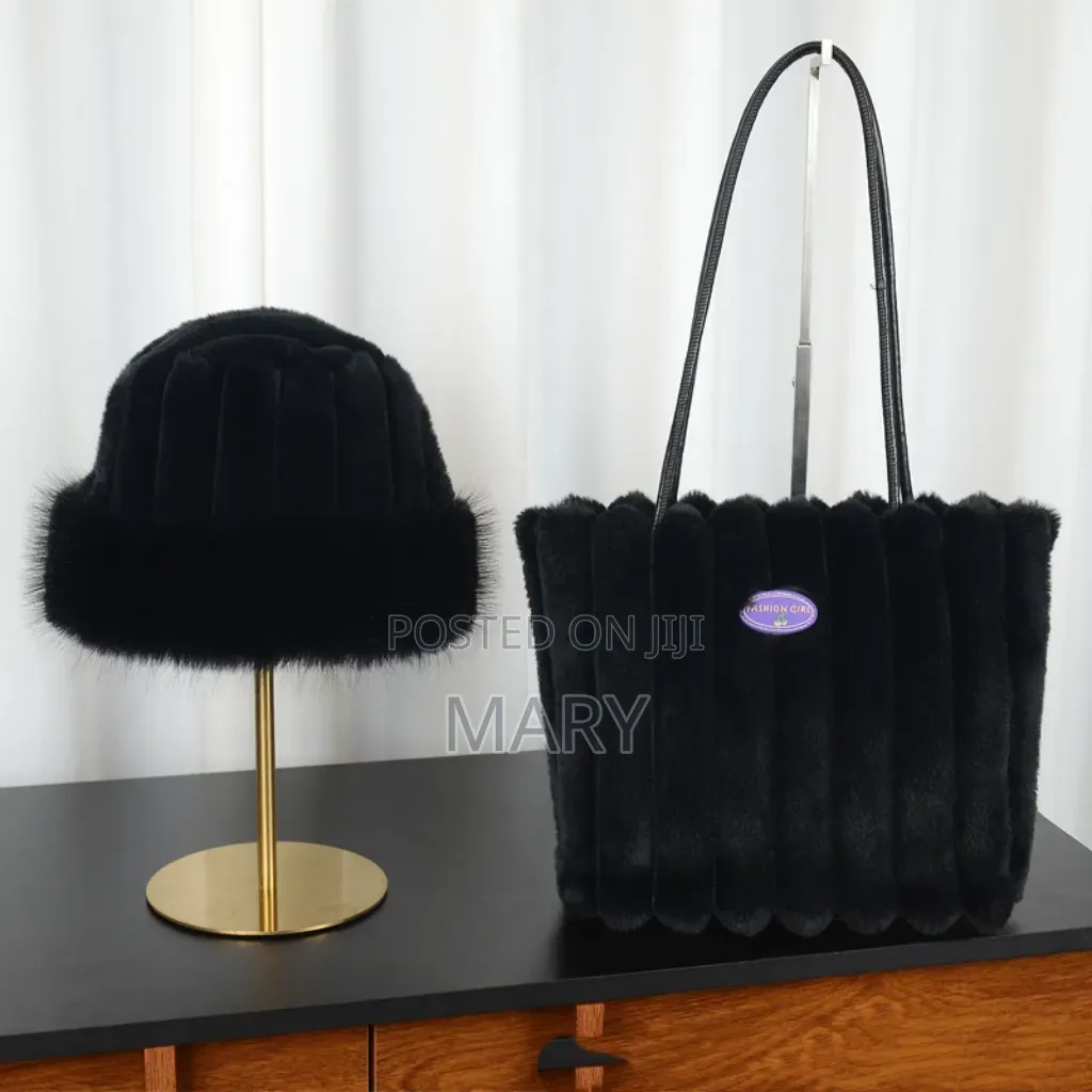 Fluffy Bag and Hat
