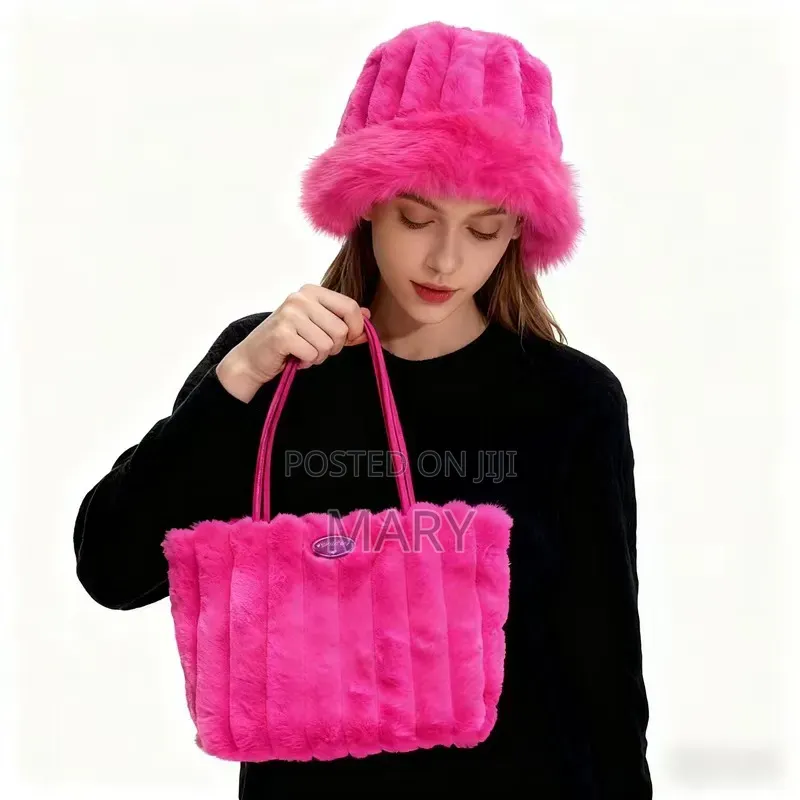 Fluffy Bag and Hat