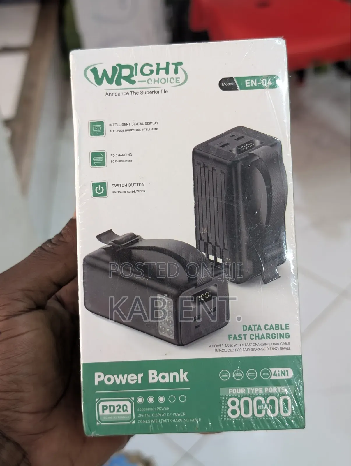 Wright Choice en-04 Power Bank – 80,000mah