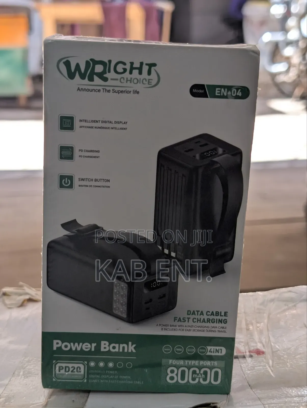 Wright Choice en-04 Power Bank – 80,000mah