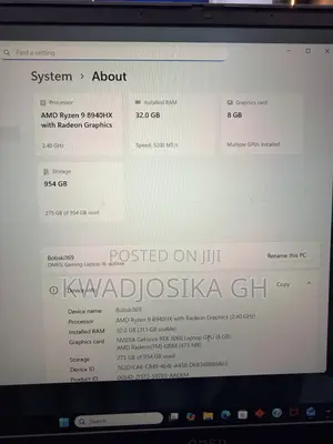 Laptop HP Omen 16 32GB AMD Ryzen 9 SSD 1T