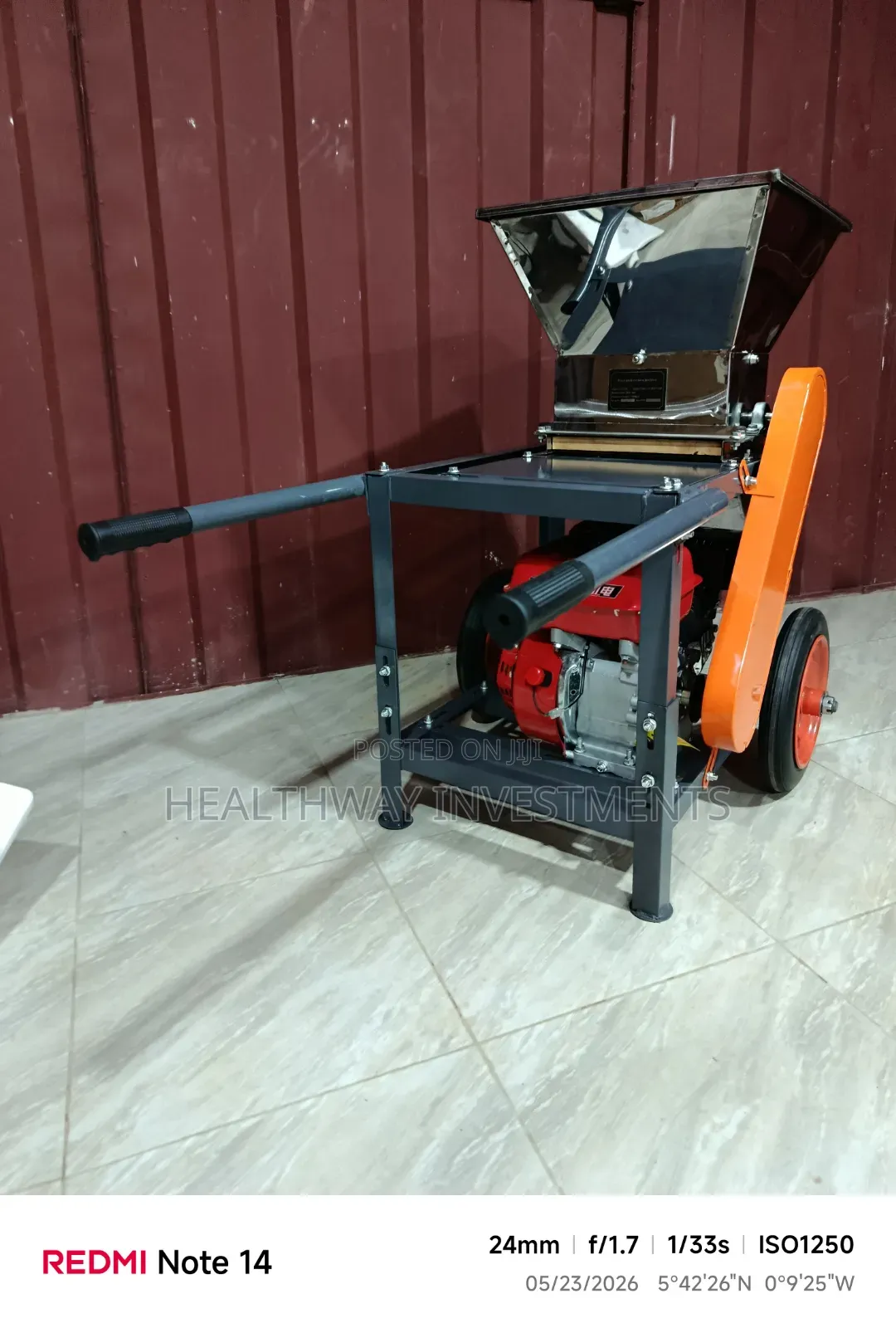 Cassava Grater on Wheels
