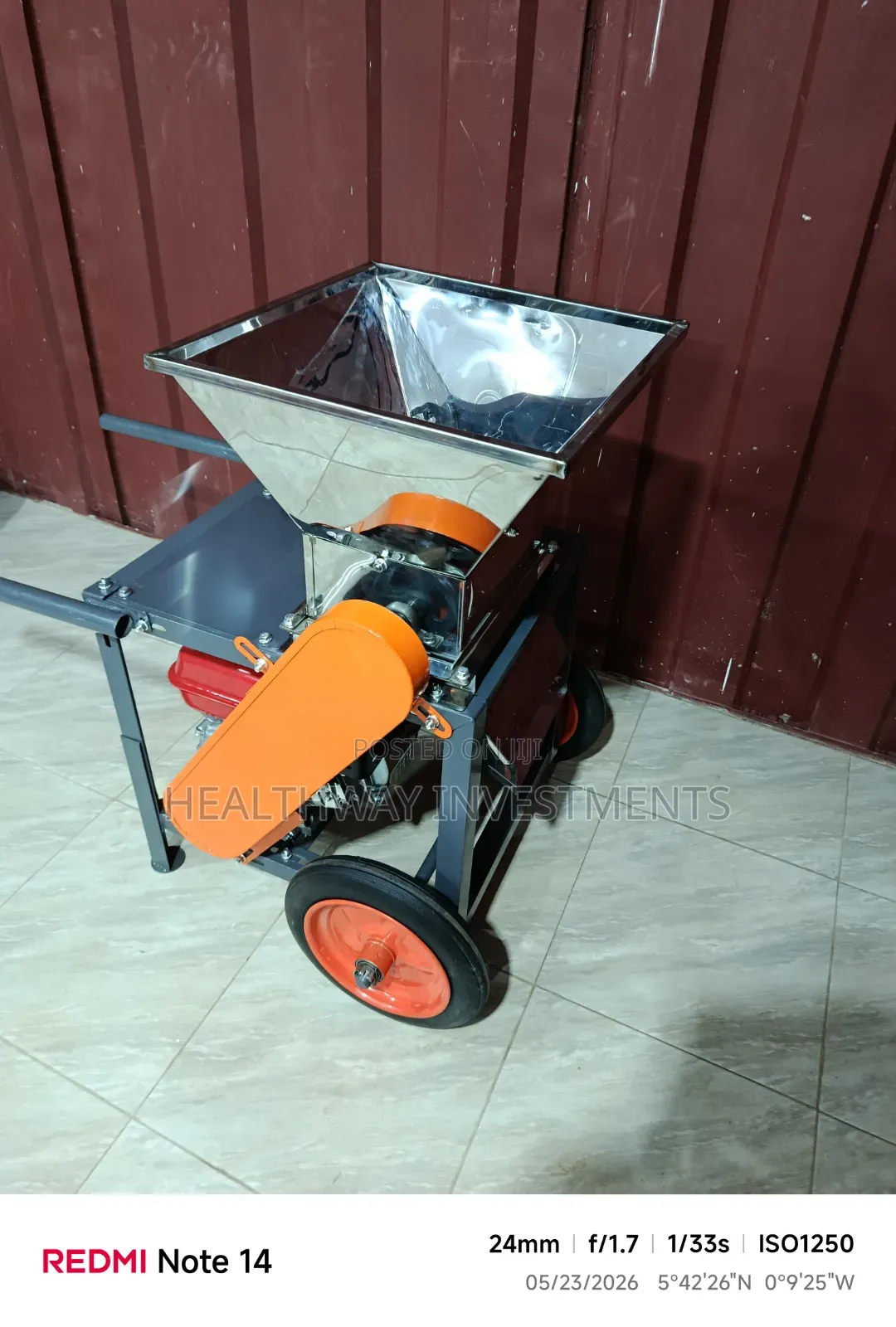 Cassava Grater on Wheels
