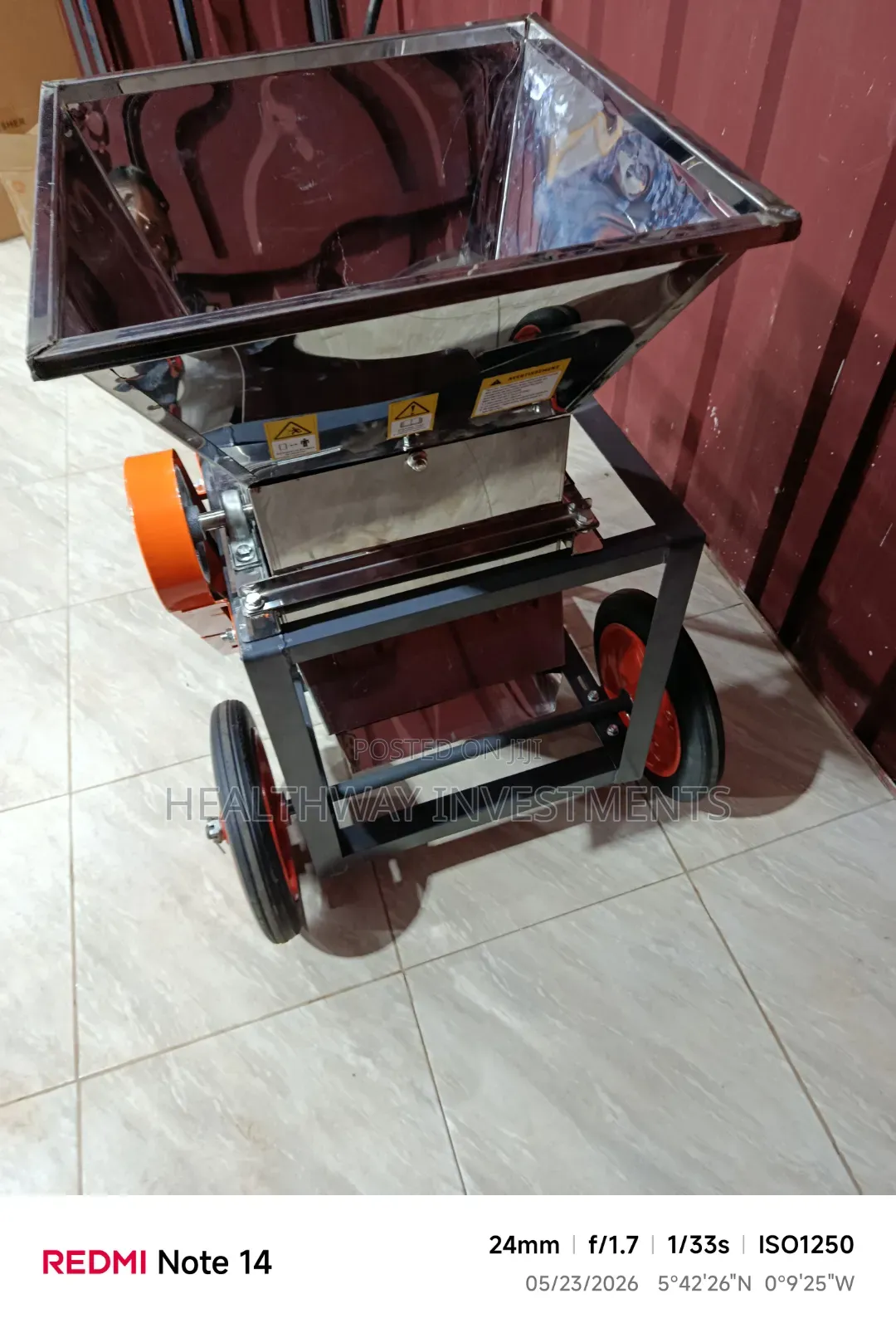 Cassava Grater on Wheels