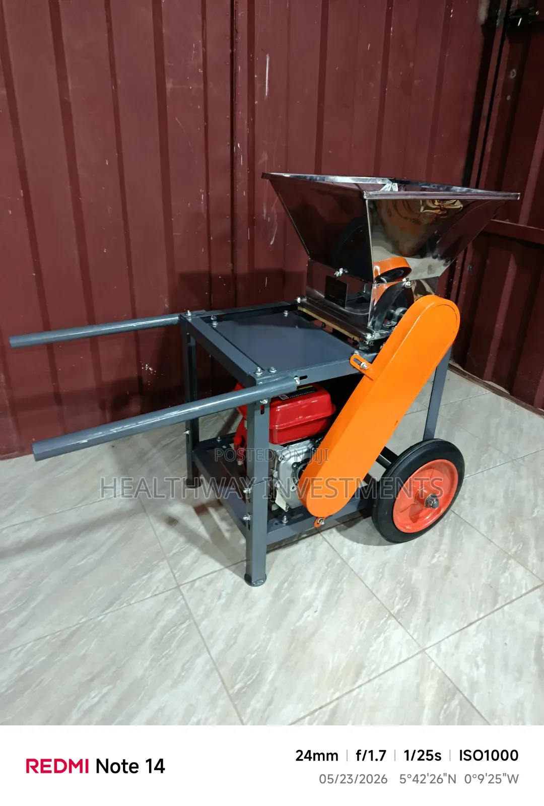 Cassava Grater on Wheels