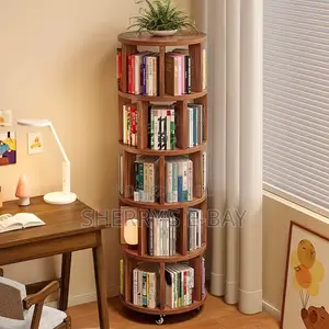 360 Rotating Bookshelves (5 Steps) With Wheels