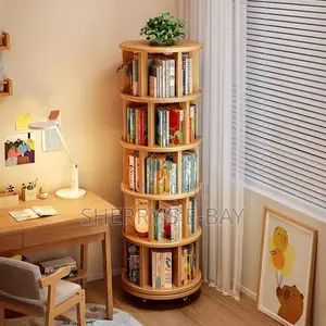 360 Rotating Bookshelves (5 Steps) With Wheels