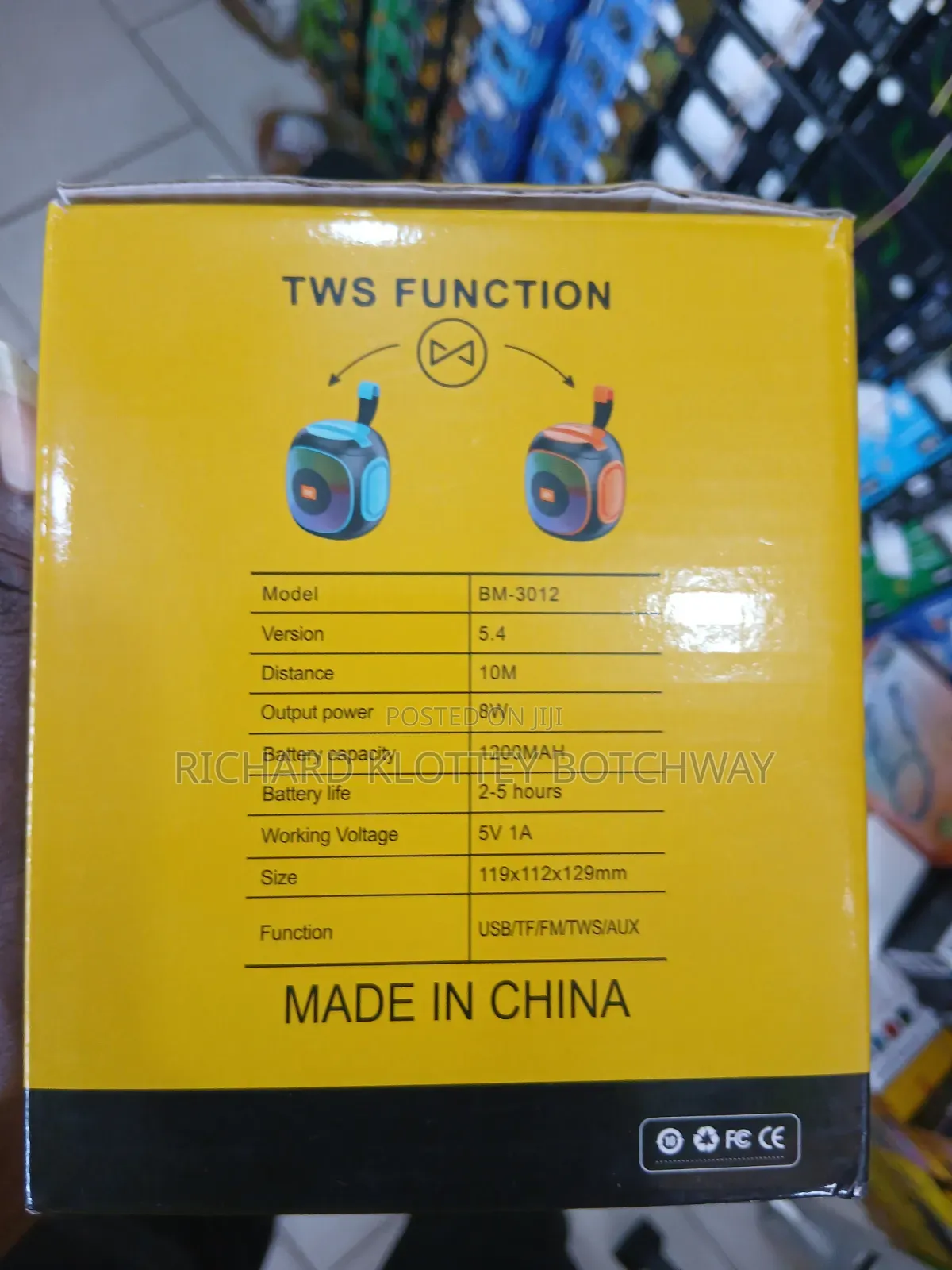 Portable Speaker With Led Light