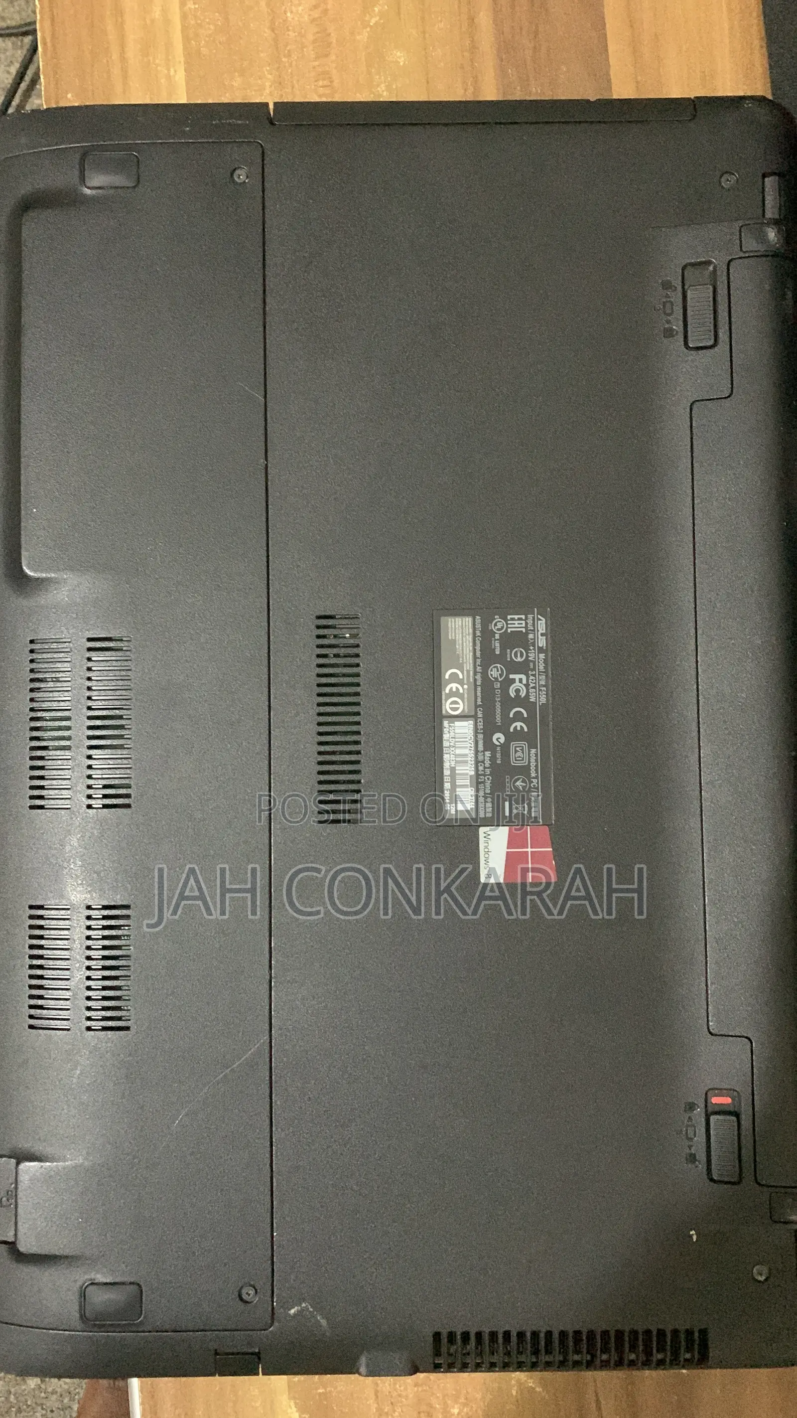 Laptop Asus F550CC 8GB Intel Core i5 HDD 500GB