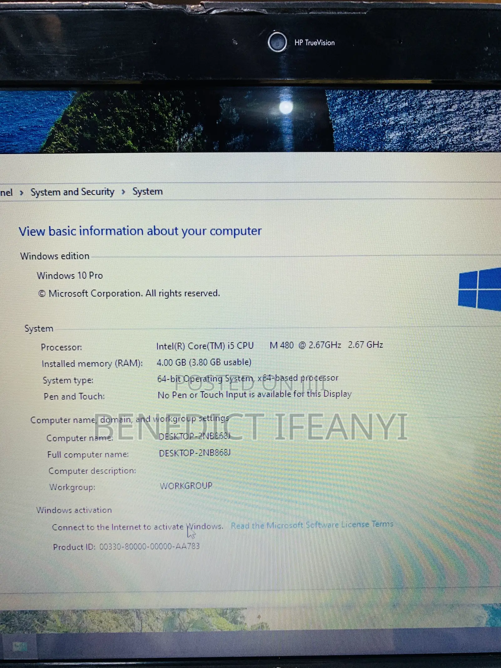 Laptop HP Pavilion G6 4GB Intel Core i5 HDD 500GB