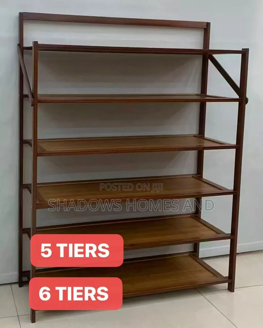 5tiers of Bamboo Shoe Racks