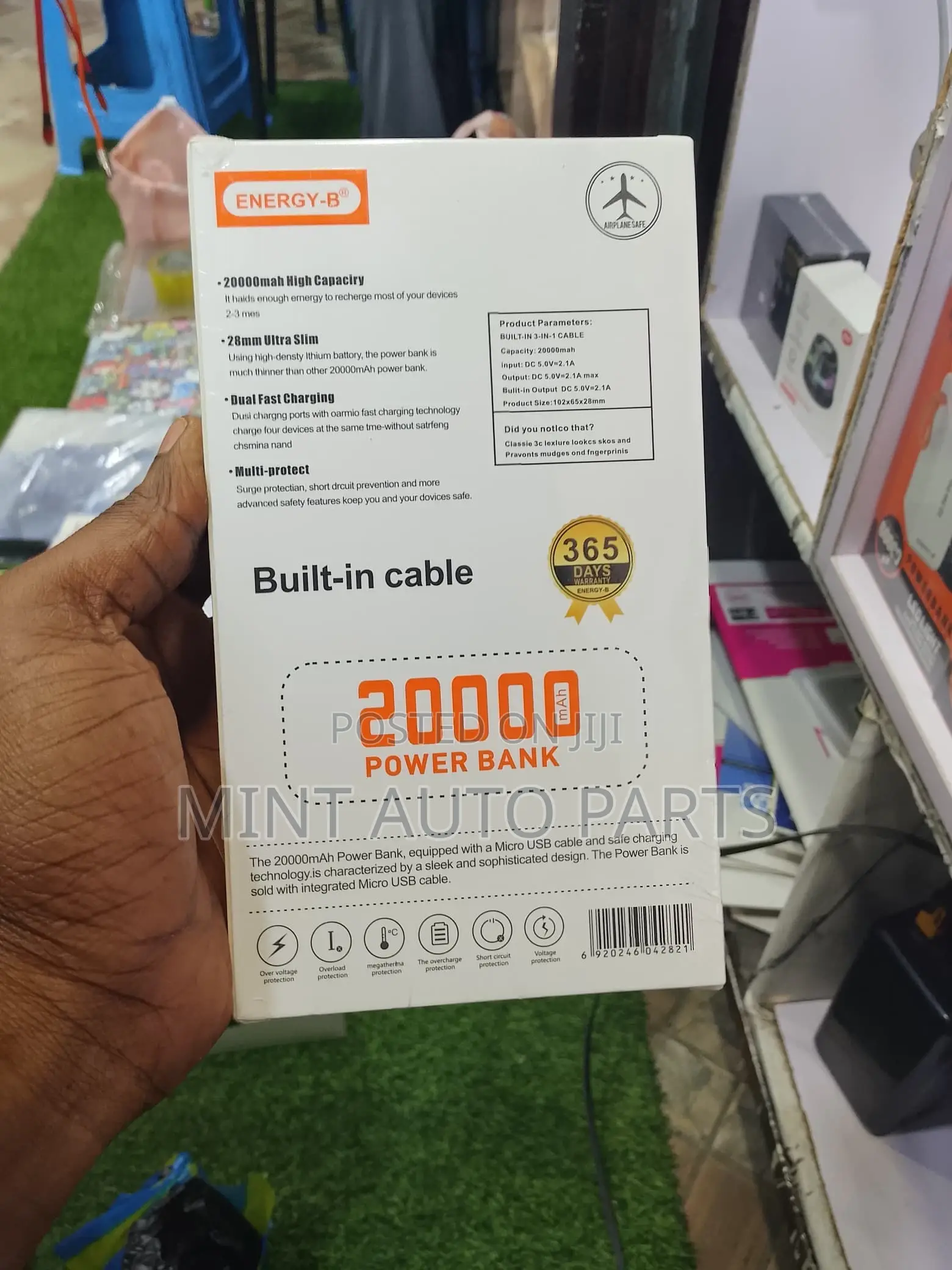 Energy-B Powerbank 20,000 Mah