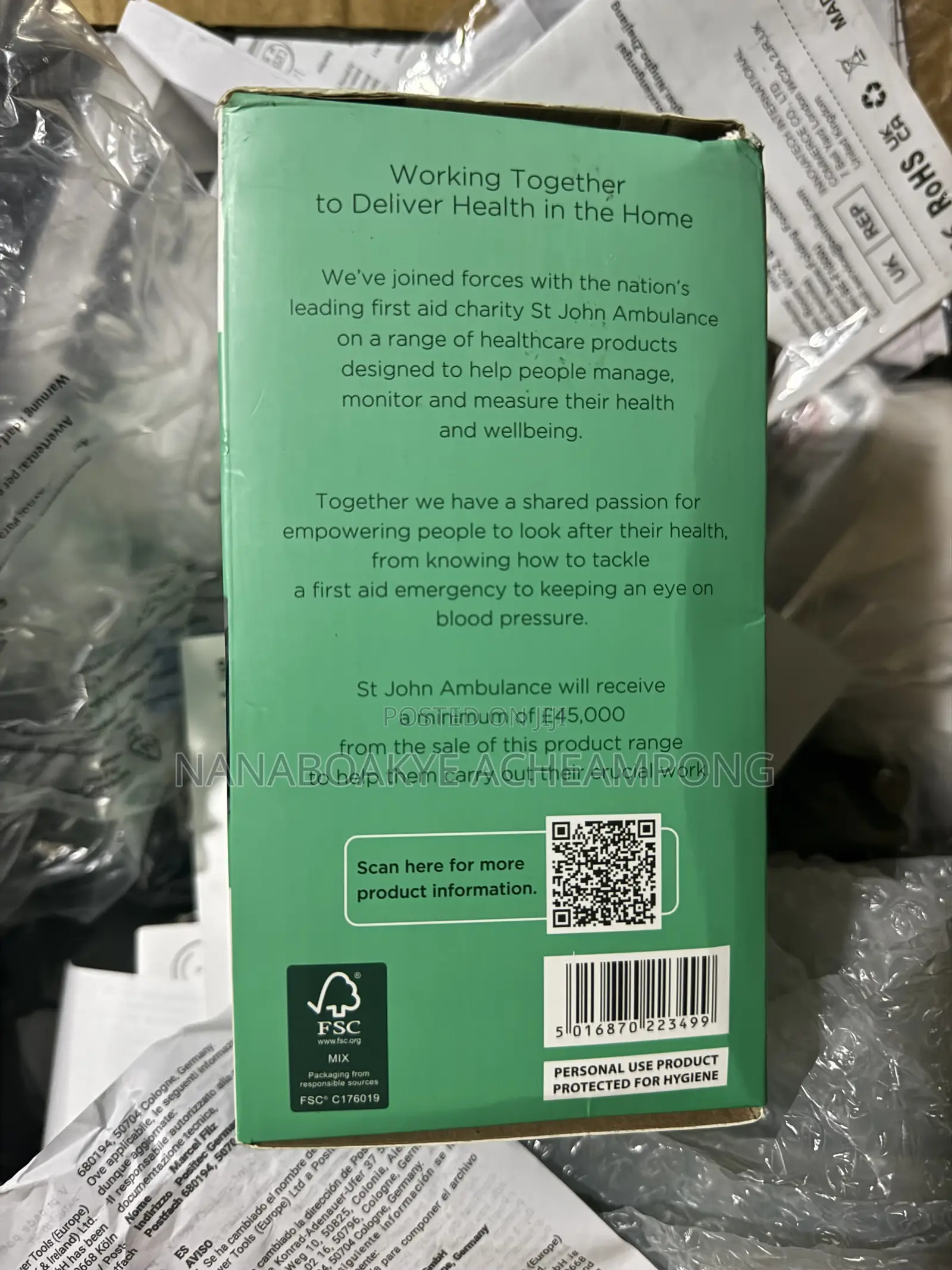 Fully Automatic Digital Blood Pressure Monitor From Uk