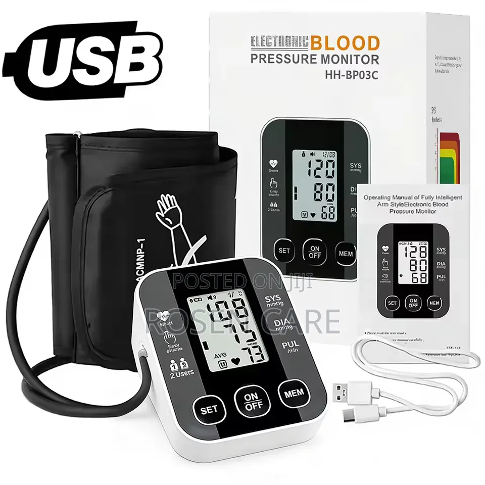 Arm Digital Blood Pressure Monitor Bp Sphygmomanometer