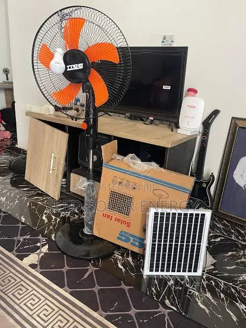 High Speed Solar Fan With Lights