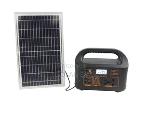 150 Watt Solar Power Station With Solar Panels and Light Bulbs