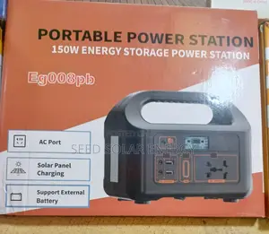 150 Watt Solar Power Station With Solar Panels and Light Bulbs