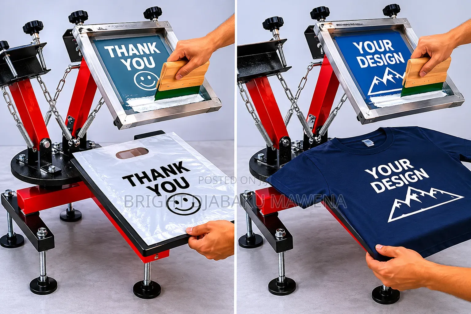 Manual 2 Colour Screen Printing Machine