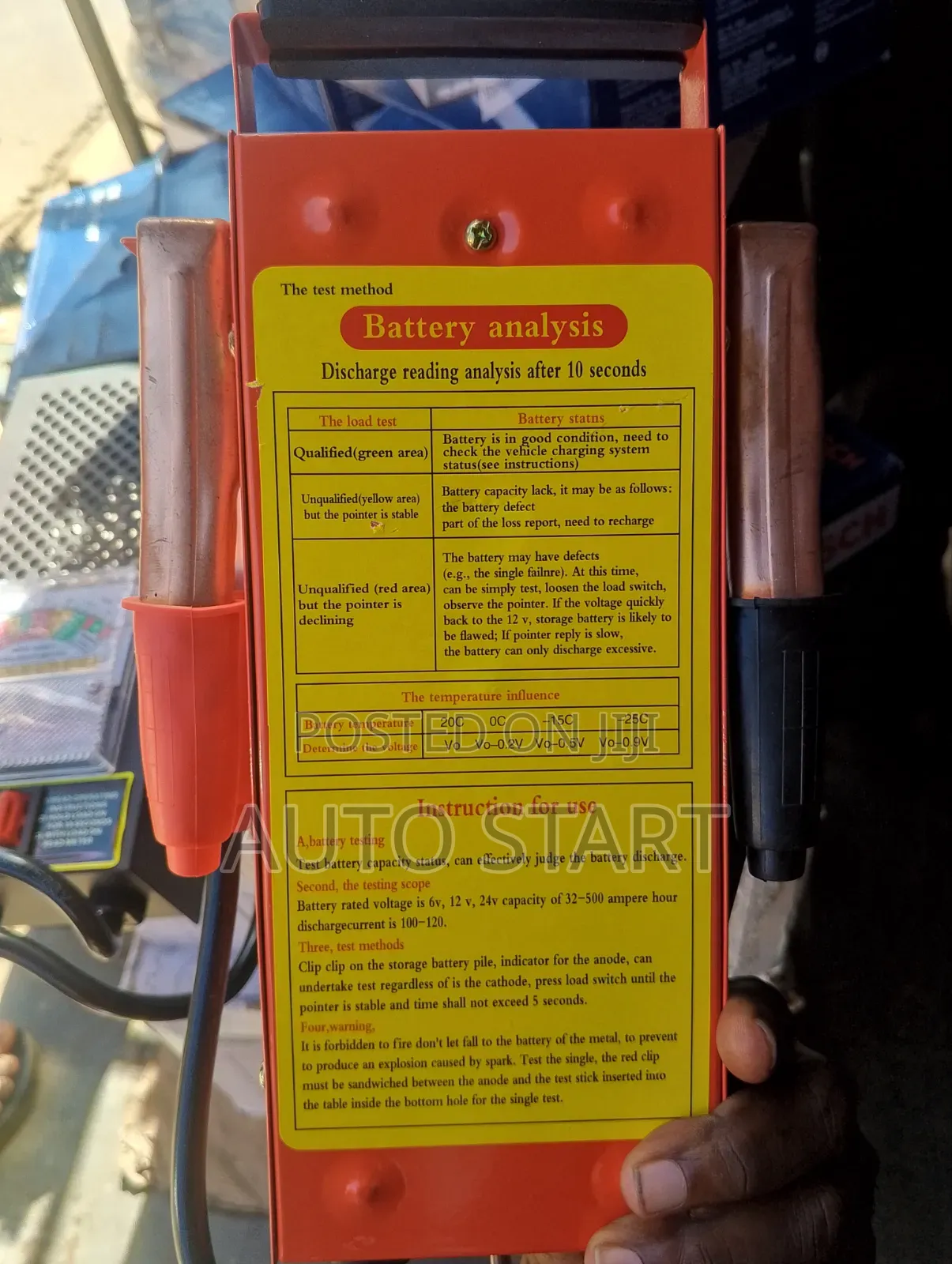 Car Battery Tester Digital+ Free Delivery Within Accra