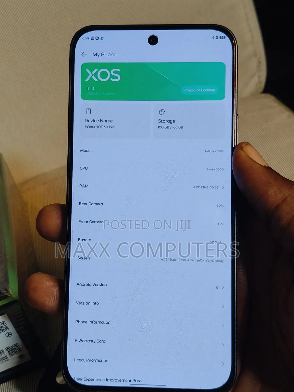 Infinix Hot 60 Pro 128 GB Black