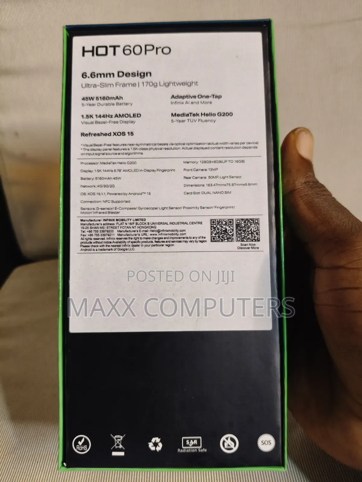 Infinix Hot 60 Pro 128 GB Black