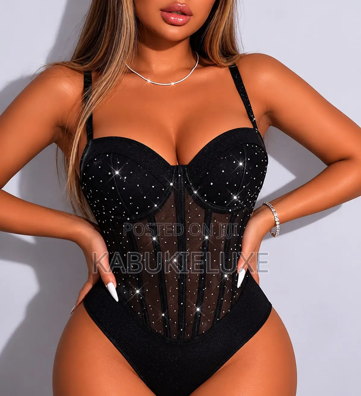 Diamond Muse Corset Bodysuit