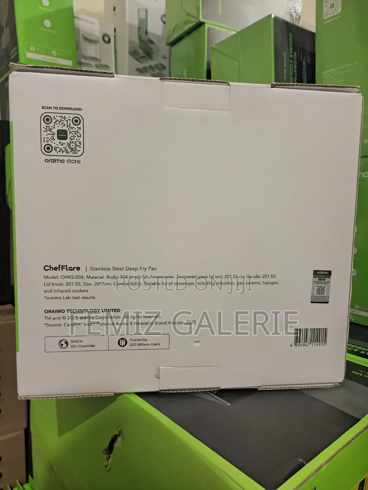 Oraimo Chefflare Durable Premium Stainless Steel Deep Fry Pan