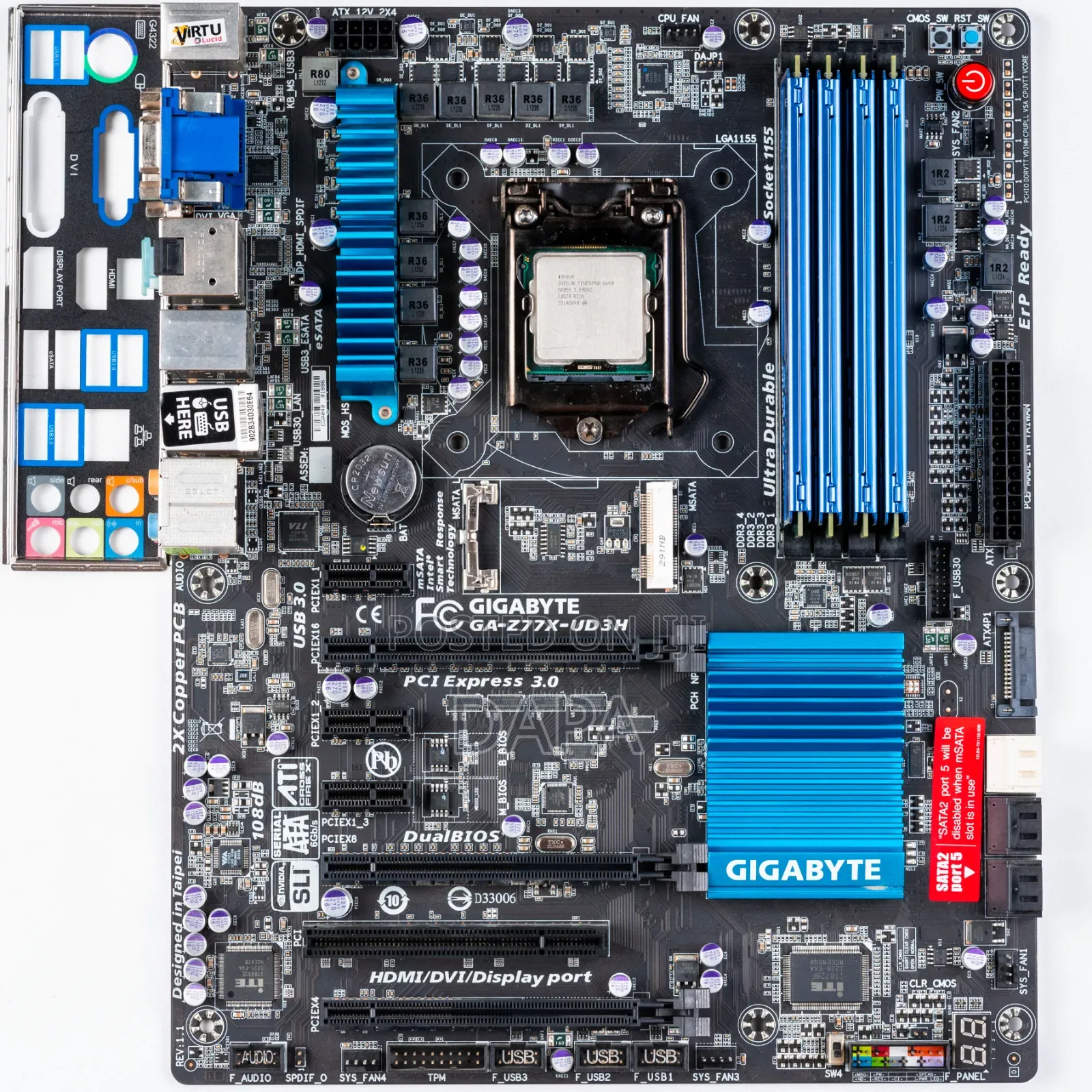 Gigabyte 3rd Gen. Intel Motherboard + I7-3770 Processor