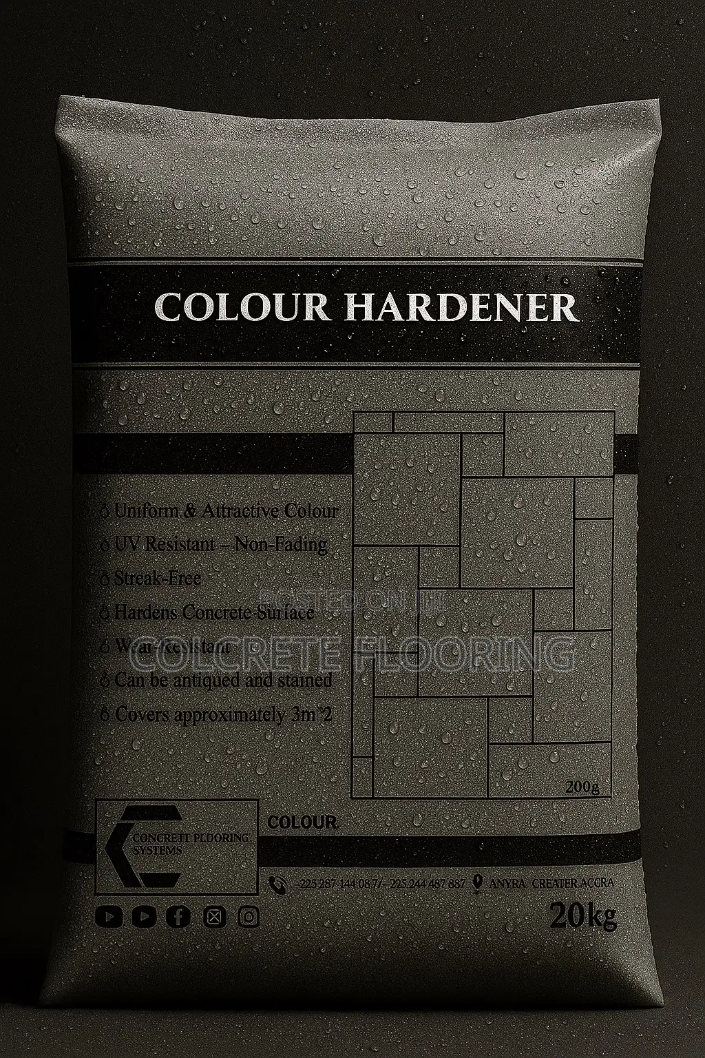 Colour Hardener for Stamped Concrete