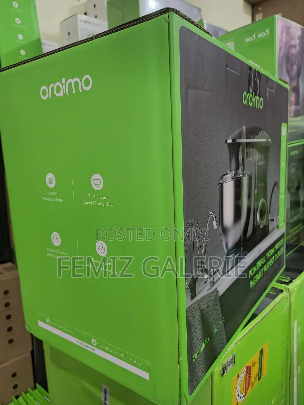 Oraimo Ominimix 6 Speeds Durable All Metal Gears Stand Mixer