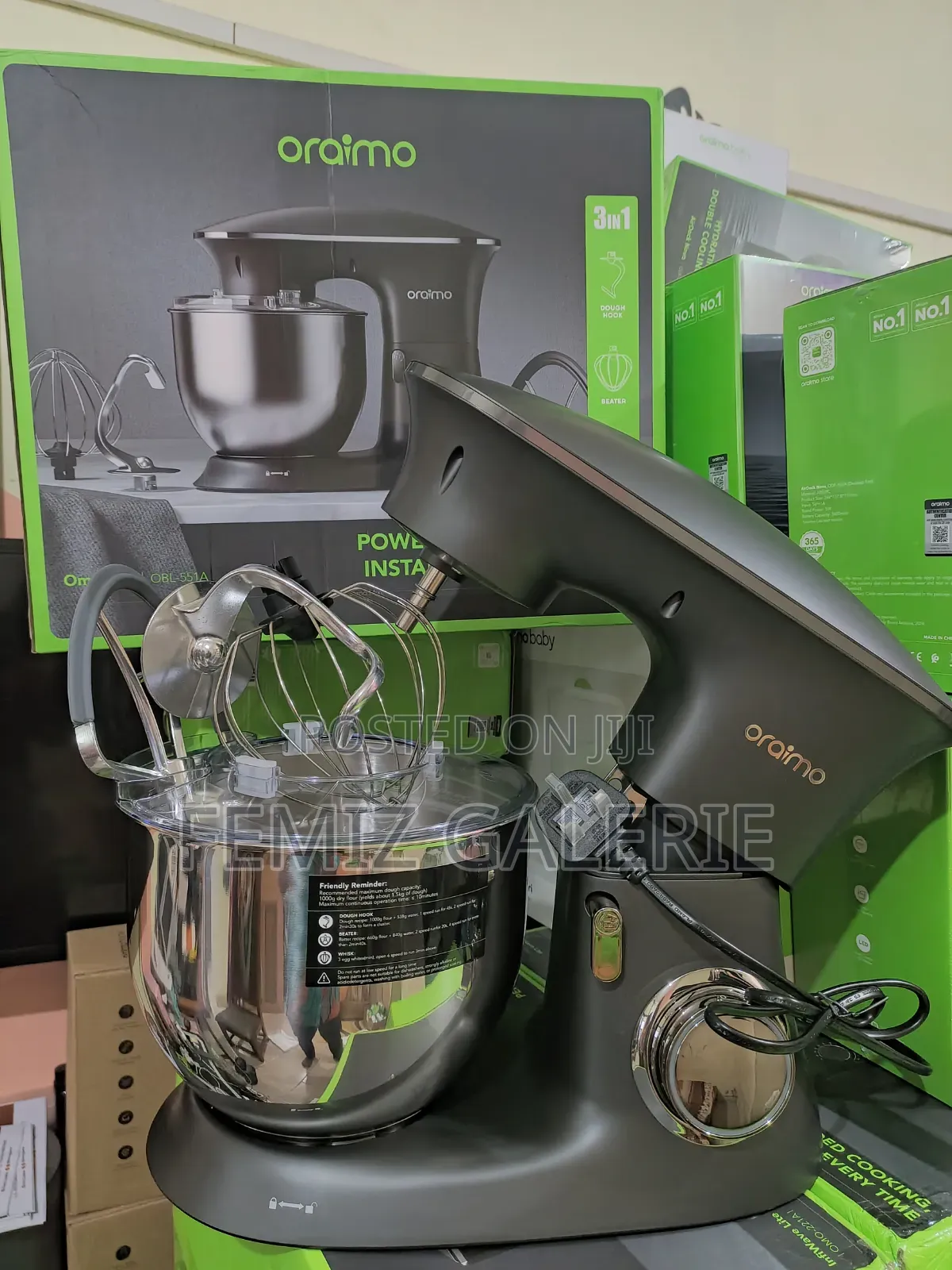 Oraimo Ominimix 6 Speeds Durable All Metal Gears Stand Mixer