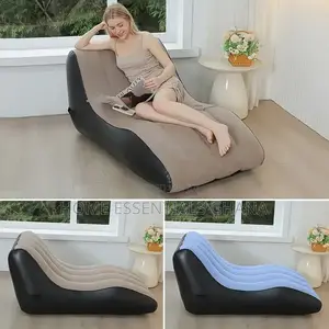 Inflatable Lazy Sofa Chair Portable Air Lounge Bed