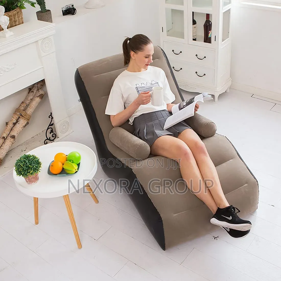 Foldable Inflatable Sofa Relaxing Air Couch for Any Space