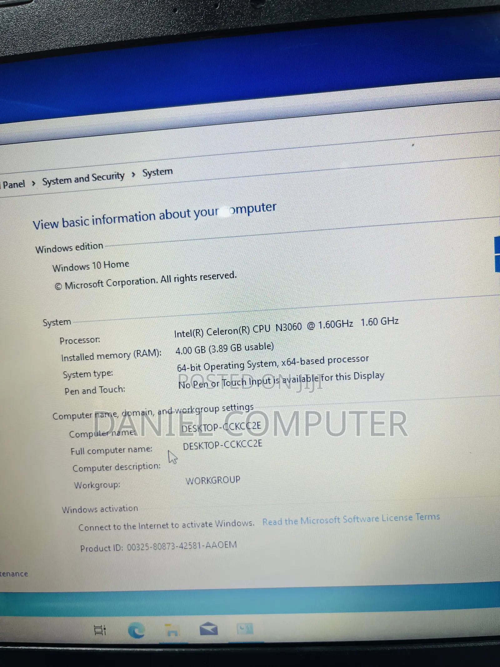 Laptop Asus VivoBook X540SA 4GB Intel Celeron SSD 500GB