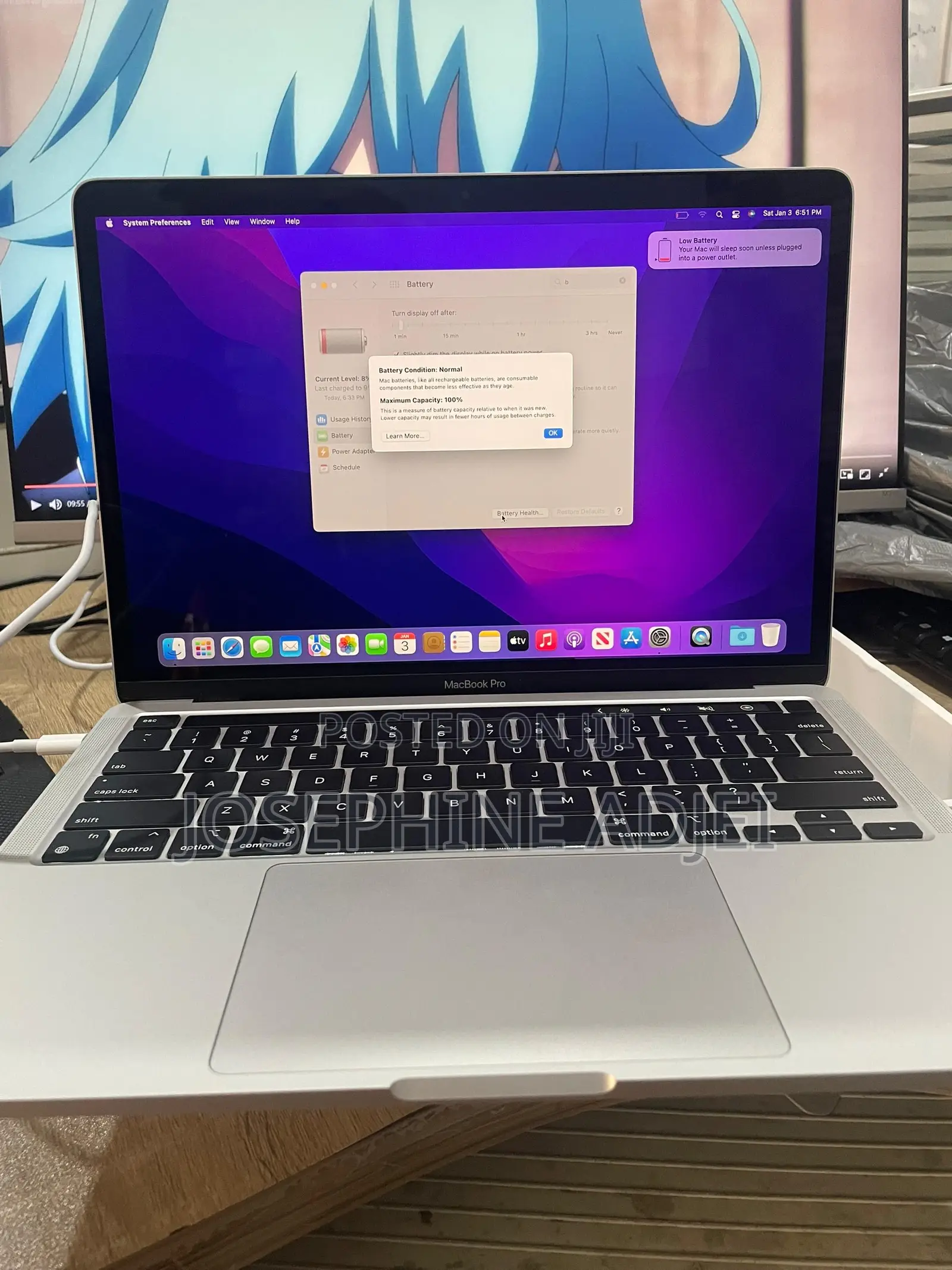 New Laptop Apple MacBook Pro 8GB Apple M2 HDD+SSD 512GB