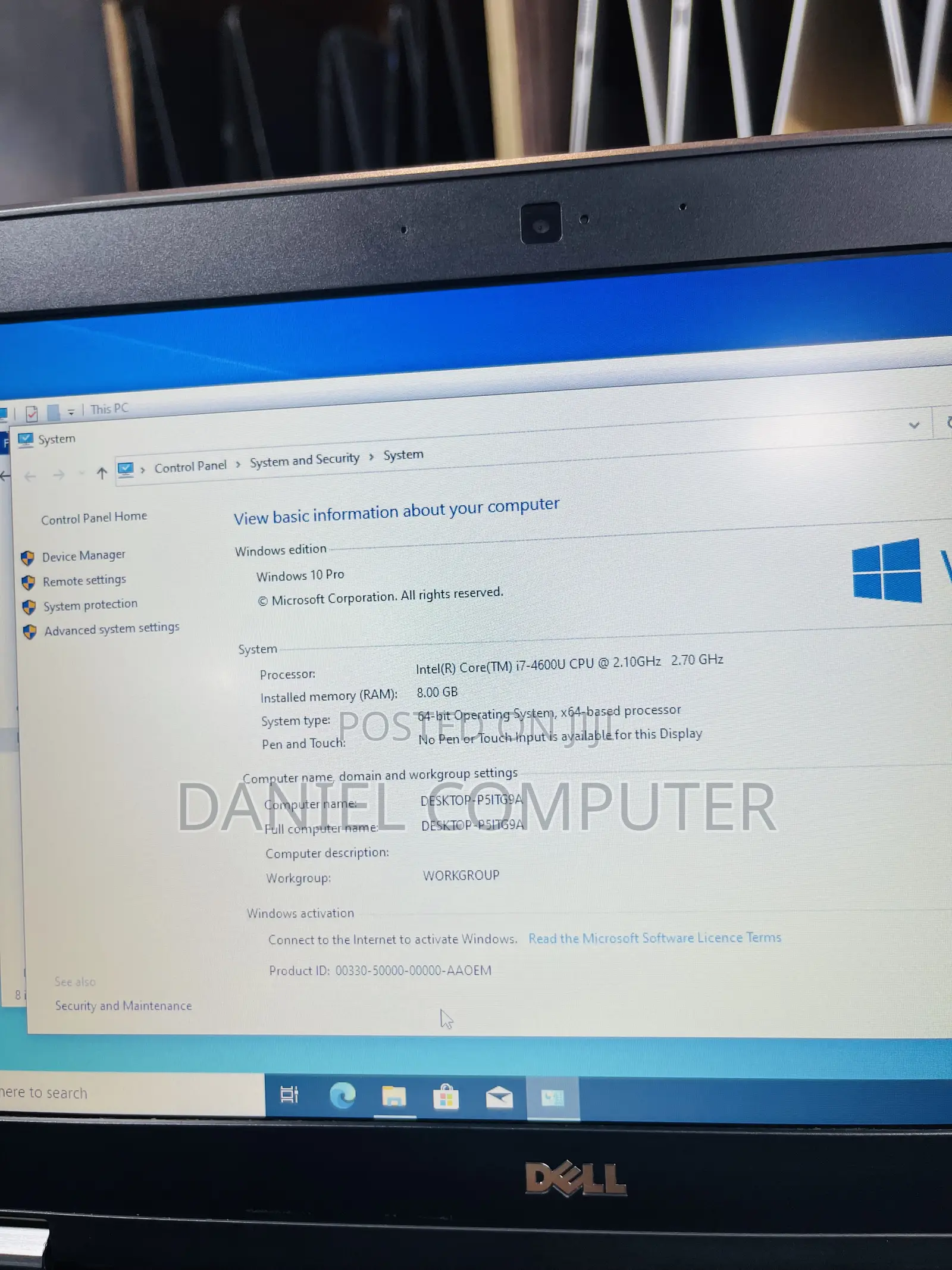 Laptop Dell Latitude E7240 8GB Intel Core i7 SSD 256GB