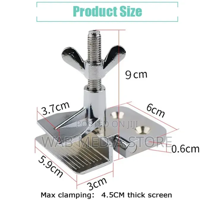 1pc Chrome-Plated Alloy Screen Printing Butterfly Hinge Clamp,