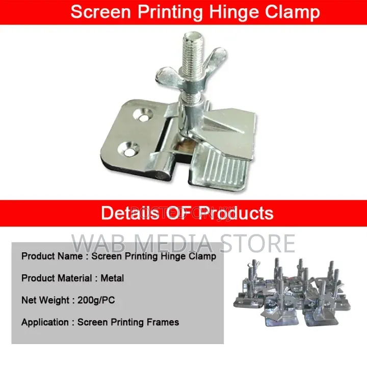 1pc Chrome-Plated Alloy Screen Printing Butterfly Hinge Clamp,