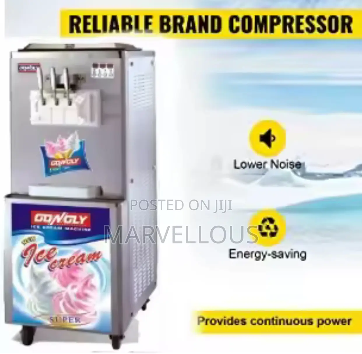 Commercial Ice Cream Machine – High Capacity|For Shops Restaurants