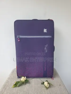 It Luggage Vitalize 2-Wheel Softshell Suitcase. Purple Gradient Design